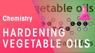 Hardening Vegetable Oils Through Hydrogenation  Organic Chemistry  Chemistry  FuseSchool [upl. by Carlos538]