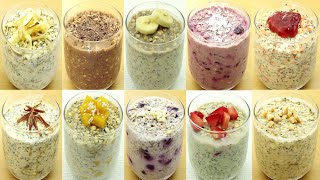 Overnight Oats in 10 ways [upl. by Dobrinsky152]