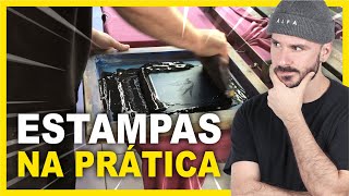 COMO FAZER NA PRÁTICA UMA ESTAMPA DE CAMISETA [upl. by Cibis]