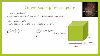 Conversão kgm³ para cm³ [upl. by Apilef]