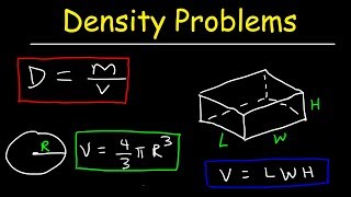 Density Practice Problems [upl. by Ynnaej]