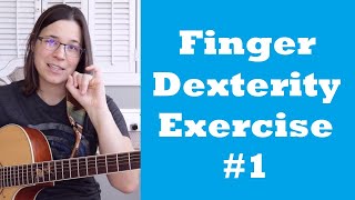 Finger Dexterity Exercise Guitar 1  Spider Exercises [upl. by Noryahs]