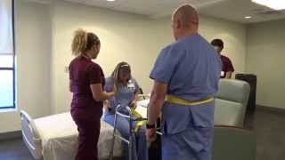 Physical Therapy Transfer Training  How To Transfer From Wheelchair To Bed [upl. by Ytsim]