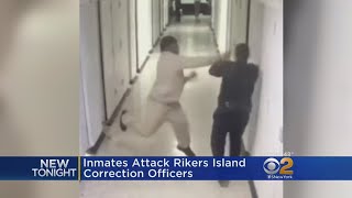 Inmates Attack Rikers Island Correction Officers [upl. by Rtoip]