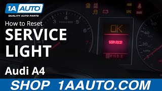 How to Reset Service Light 0409 Audi A4 [upl. by Karney]