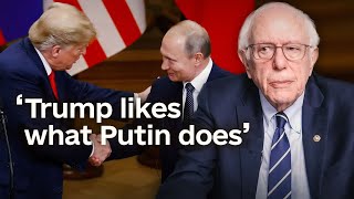 Bernie Sanders on Trump’s alignment with Russia [upl. by Ailecec945]