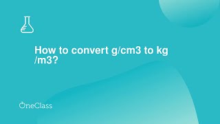 How to convert gcm3 to kg m3 [upl. by Ahsiuqat497]