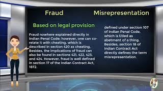 What is Difference Between Fraud amp Misrepresentation [upl. by Comyns600]