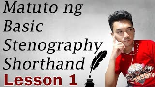 Learn How to Write Stenography or Basic Shorthand  Lesson 1 [upl. by Ona127]