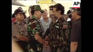 EAST TIMOR GUSMAO BIDS FAREWELL TO INDONESIAN TROOPS [upl. by Litta27]