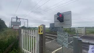 Emergency Situation Very NearMiss Holt Fen Level Crossing Cambridgeshire [upl. by Cargian]