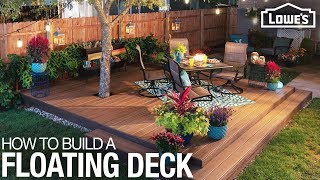 How to Build a Floating Deck [upl. by Ahsas]