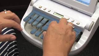 Video How a court reporter uses a stenotype machine [upl. by Aridan]