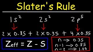 How To Use Slaters Rule to Estimate The Effective Nuclear Charge [upl. by Hezekiah872]