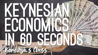 Keynesian Economics Explained in 60 Seconds [upl. by Ahseeyt]