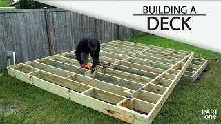 Building A Ground Level DECK  Part 1 [upl. by Maridel879]