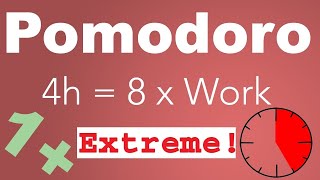 Pomodoro Technique 8 x 25 min  Study Timer 4 h [upl. by Mazel605]