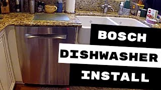 BOSCH DISHWASHER INSTALLATION AVOID THESE 3 MISTAKES [upl. by Alahs14]