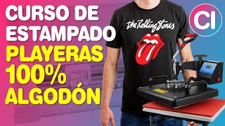 CURSO DE ESTAMPADO  Playeras de Algodón con Vinilo Textil [upl. by Esinyt]