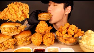 ASMR MUKBANG KFC FRIED CHICKEN amp CHICKEN SANDWICHES amp POPCORN CHICKEN amp MAC N CHEESE No Talking [upl. by Ode444]