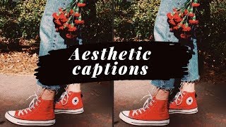 30 AESTHETIC INSTAGRAM CAPTION IDEAS [upl. by Hamid]