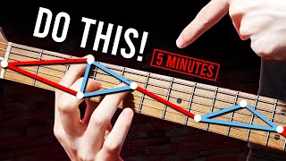 How to INSTANTLY visualize the FULL fretboard Guitar Lesson [upl. by Einimod]