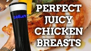 The BEST way to cook juicy chicken breasts  Sous Vide [upl. by Nollahp]