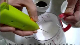 How To Make Latte Art with Mini Milk Frother [upl. by Alliuqat]