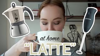 HOW TO MAKE A quotLATTEquot AT HOME moka pot  frother [upl. by Kerekes]