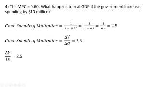 How to Solve Government Spending Multiplier Problems [upl. by Yromem219]