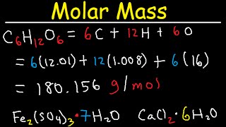 Molar Mass and Formula Weight [upl. by Ligriv]