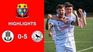 Caerleon 05 Cwmbrân Town  Gwent FA Senior cup  Quarter final highlights [upl. by Acissehc466]