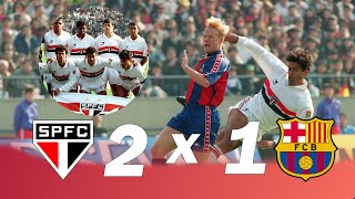 São Paulo 2 x 1 Barcelona  melhores momentos Final Mundial Interclubes 1992 [upl. by Kegan]