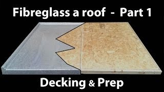 Part 1 How to Install a Fibreglass Roof  GRP timber decking [upl. by Ed]