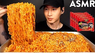 NUCLEAR FIRE NOODLES CHALLENGE 2X SPICY  THANK YOU FOR 1 MILLION SUBSCRIBERS  Zach Choi ASMR [upl. by Nalyac]